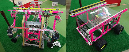 ロボット (左：リモコンタイプ、右：自立タイプ)